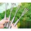 Stainless Steel Small Rake: Easy-to-Use, Thickened Handle, Multi-Claw Tool for Beachcombing & Gardening