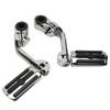 2Pcs Motorcycle Highway Foot Peg Chrome Adjustable Durable Comfortable Highway Foot Peg Pedal for Davidson