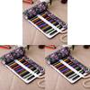 Ethnic Style Colored Geometric Pattern Pencil Canvas Storage Bag For Artists And Students
