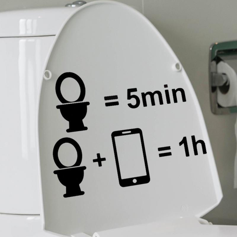 

Creative Waterproof Removable Flip-Top Toilet Decal Sticker