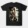 T-shirt da uomo con stampa nera Lost Stampa su carta transfer senza taglio Maglietta in cotone