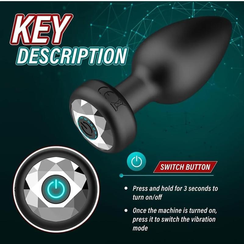 Black Mini Vibrating Butt Anal Plug Remote Control Anal Plug Vibrator Sex Toys for Women Prostate Stimulator Dildo