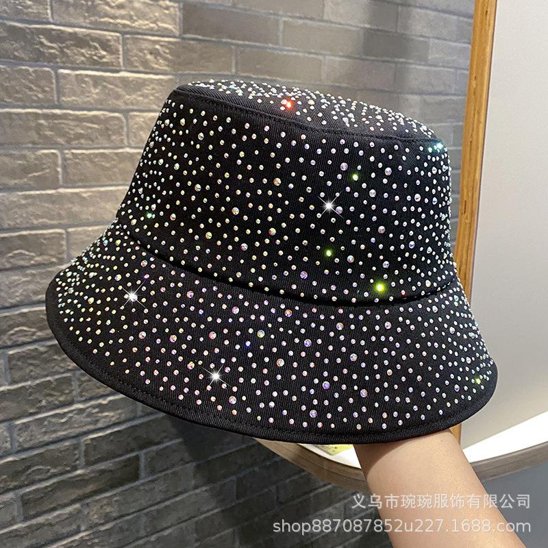 Autumn New Gypsy Fisherman Hat Children's Fashion Hot Diamond Foldable Shade Basin Hat Outdoor Leisure Shade Hat