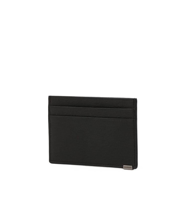 Jillstuart Men Acc Black Logo-Decorated Cowhide Card Holder Juho6F707Bk
