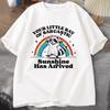 Funny Sassy Sarcastic Raccoon Printed T Shirt Women Men Fashion Casual Summer Loose T Shirts Tops Couple Clothes