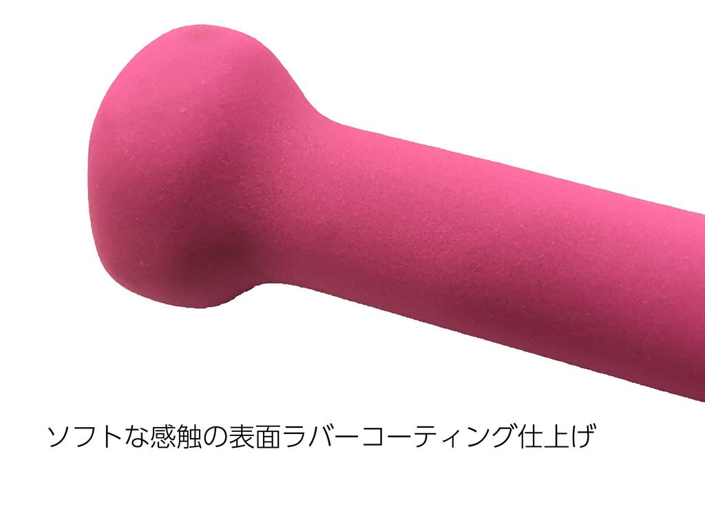 TOEI LIGHT Rubber coat dumbbell 0.5 H9054 0.5kg 2 pieces