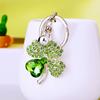Earrings for Women 2025 Luxury  Crystal Clover Car Key Chain Flower Key Chain Key Chains for Women Keychain On Backpack