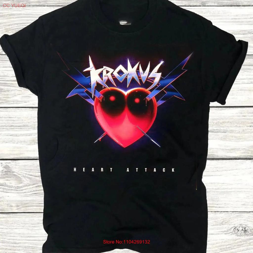 Krokus Band Voor Fan S Tot 5xl Zwart T-shirt Md833 Vintage Heren Streetwear Ademend Stijlvol Licht Unisex Casual