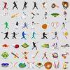 50 New Baseball Graffiti Stickers Mobile Phone Computer Waterproof Decorative Stickers Creative DIY Baseball Stationery Stickers