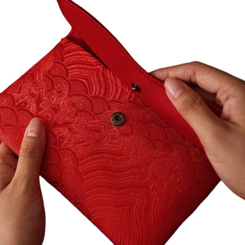 Luxury Embroidered Red Envelope for Wedding Gift, Tea Ceremony, and Special Occasions