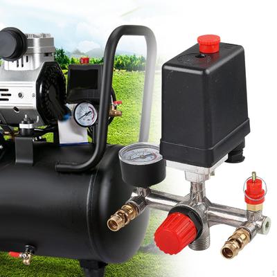 Air Compressor Switch Pressure Regulator Valve Vertical 90-120 PSI Fittings