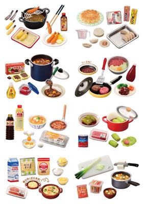 Petit Sample On the Way It Smells of 1 H115mm X W70mm X PVC Re-Ment Series Home, Good! ~Memories Dinner~ Box, D50mm,
