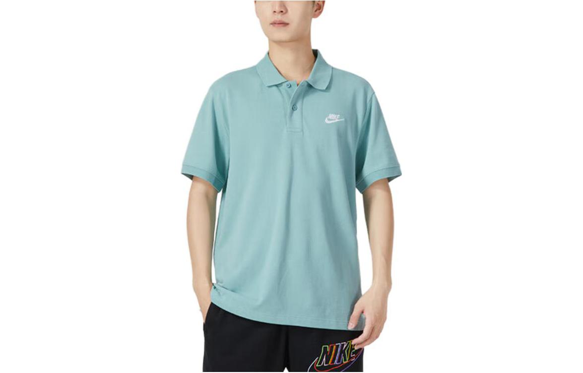 Nike Polo Shirts Men s Blue Polo Collar Moderate Straight Fit CJ4457-309 XL