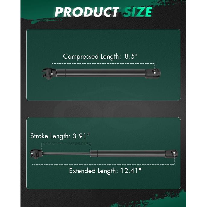 SCITOO Hood Trunk Lift Supports Replacement Struts Gas Springs Shocks Fit for Chrysler 300 2005-2008