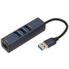 4 Port USB Hub 5Gbps Hot Swappable USB Multiport Adapter with Storage Hole for Laptop PC Flash Drive for XBOX for PS4