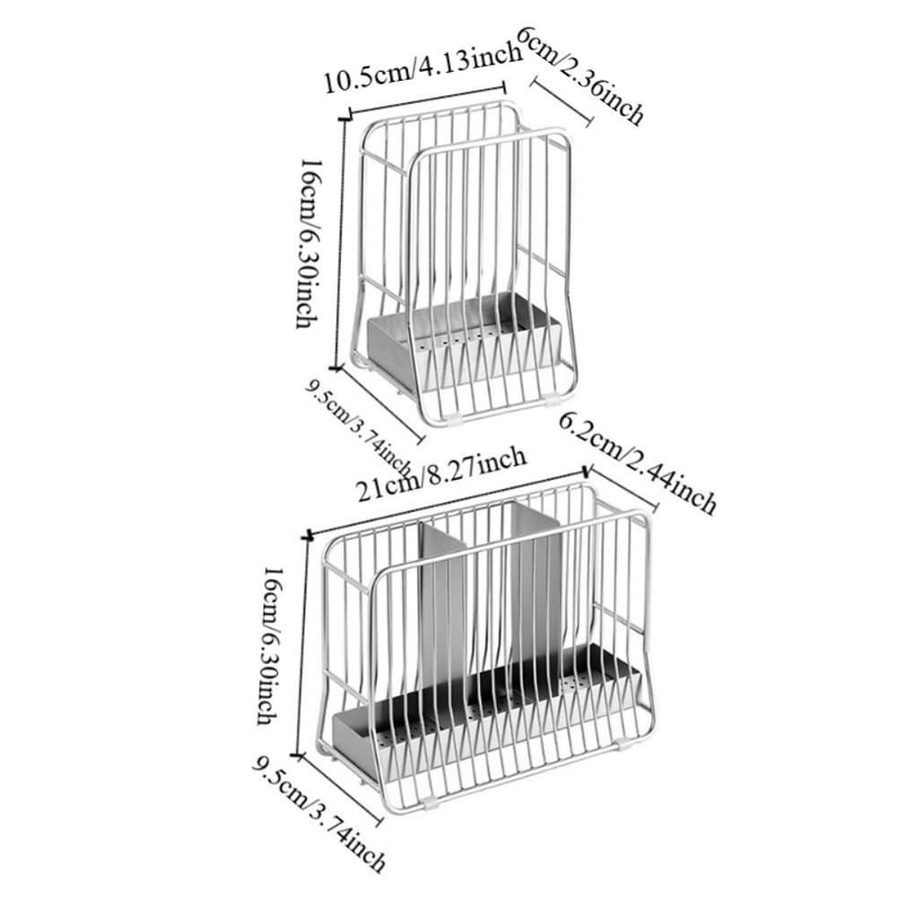 Large Capacity Stainless Steel Chopstick Bucket Moisture-proof Chopstick Draining Rack  Kitchen Use