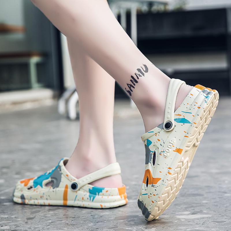 Croc Shoes, Summertime Fashion Forward Outside Athletic Beach Slide Shoes, Anti-Skid, Soft-Soled, Breathable Outside Sandal Shoes
