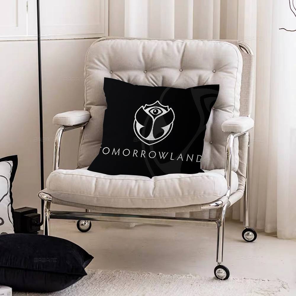 TTomorrowlands Music Logo Personalized Pillow Dust Cover Bedroom Kids Party Decoration Pillowcase Birthday Children Gift