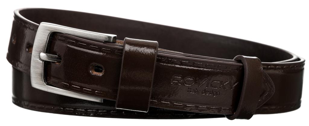 M LEATHER BELT WAS PLW-R-11 115 BROWN
