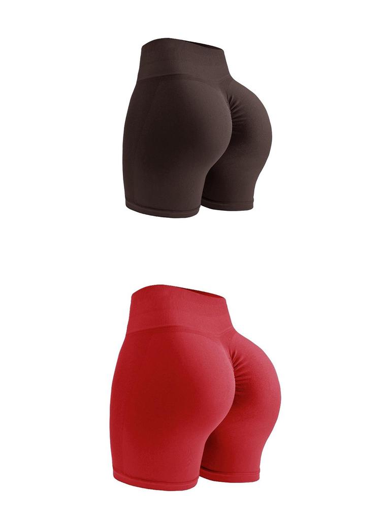 Seamless High Waist Yoga Shorts: Butt-Lifting, Hip-Tightening Fitness Wear for Women