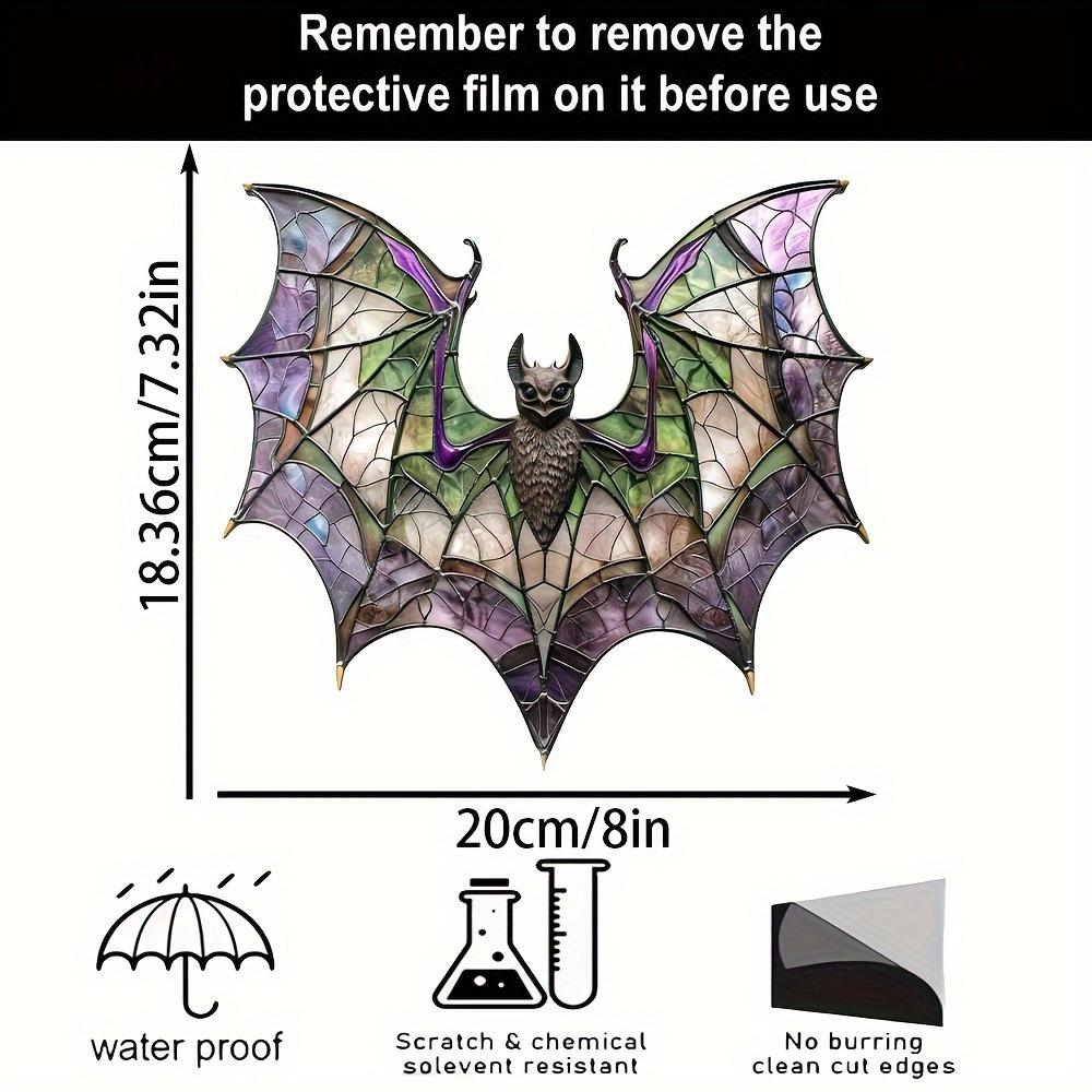 Halloween Decoration 2D Acrylic Bat Suncatcher - Home Wall Art, Housewarming Gift - Home Hanging Decoration Ornaments Waterproof
