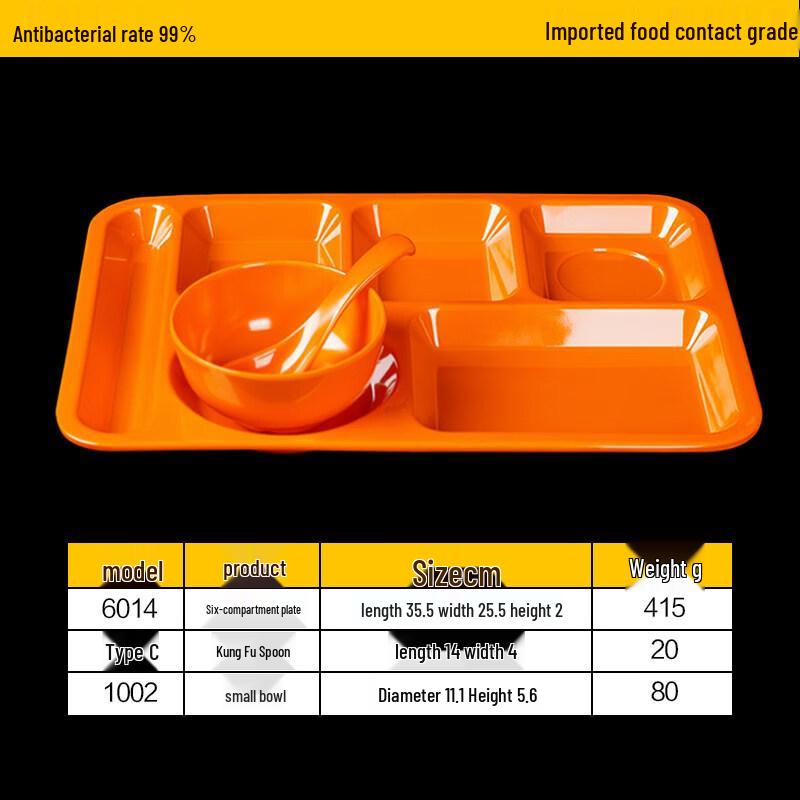 Sweet Elegant Melamine Divided Lunch Tray