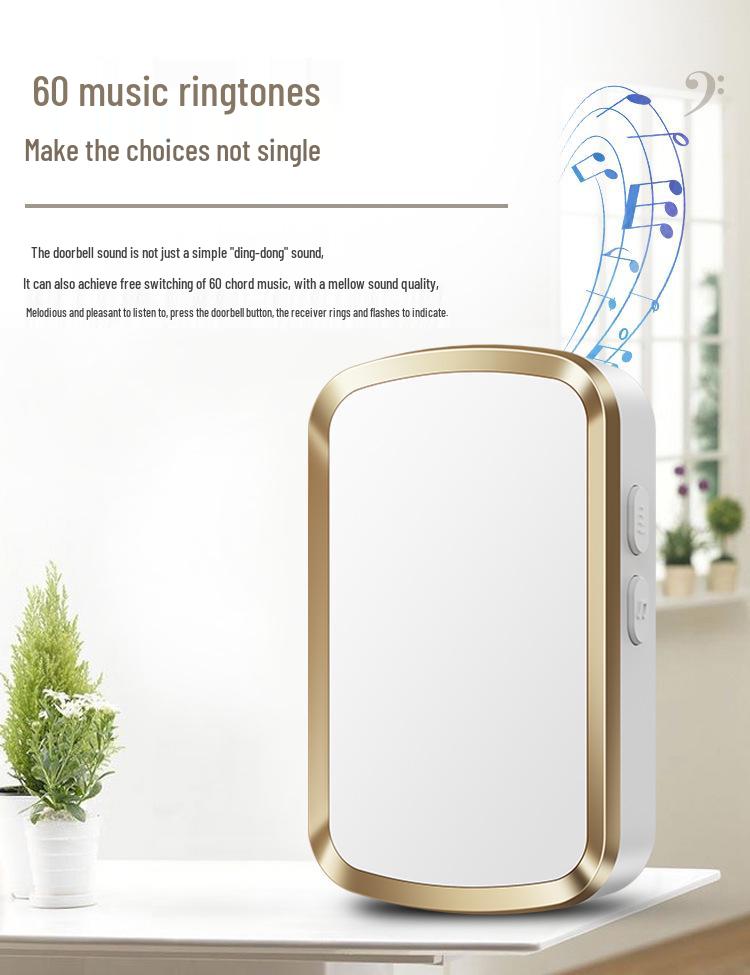 Battery-Free Long-Distance Wireless Waterproof Doorbell
