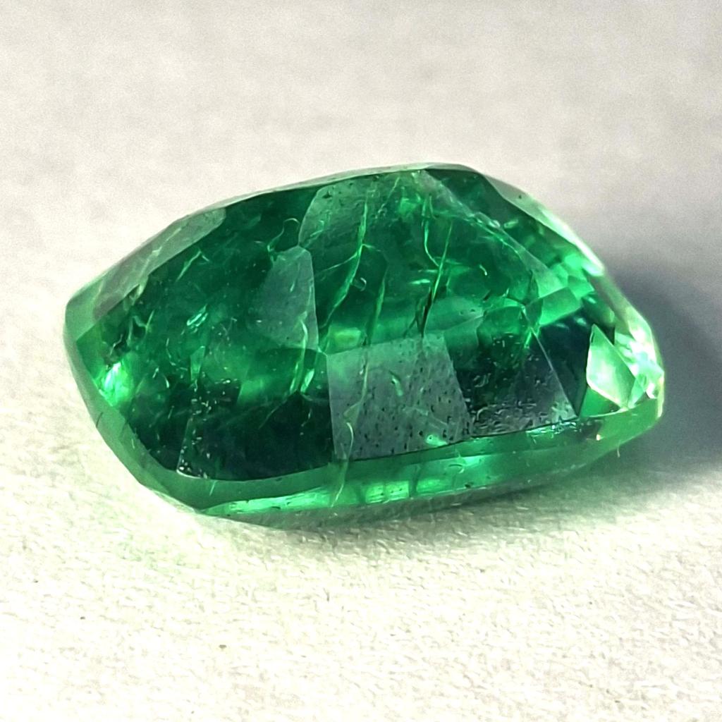Natural Green Emerald Colombian Cushion Cut 8-10 Ct Fabulous Loose Gemstone