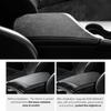 Pour Dodge Challenger 2015-2023 Fabriqué en Alcantara Boîtes d'accoudoir de console centrale de voiture Coussinets Autocollants de Garniture Accessoires de Tuning Intérieur