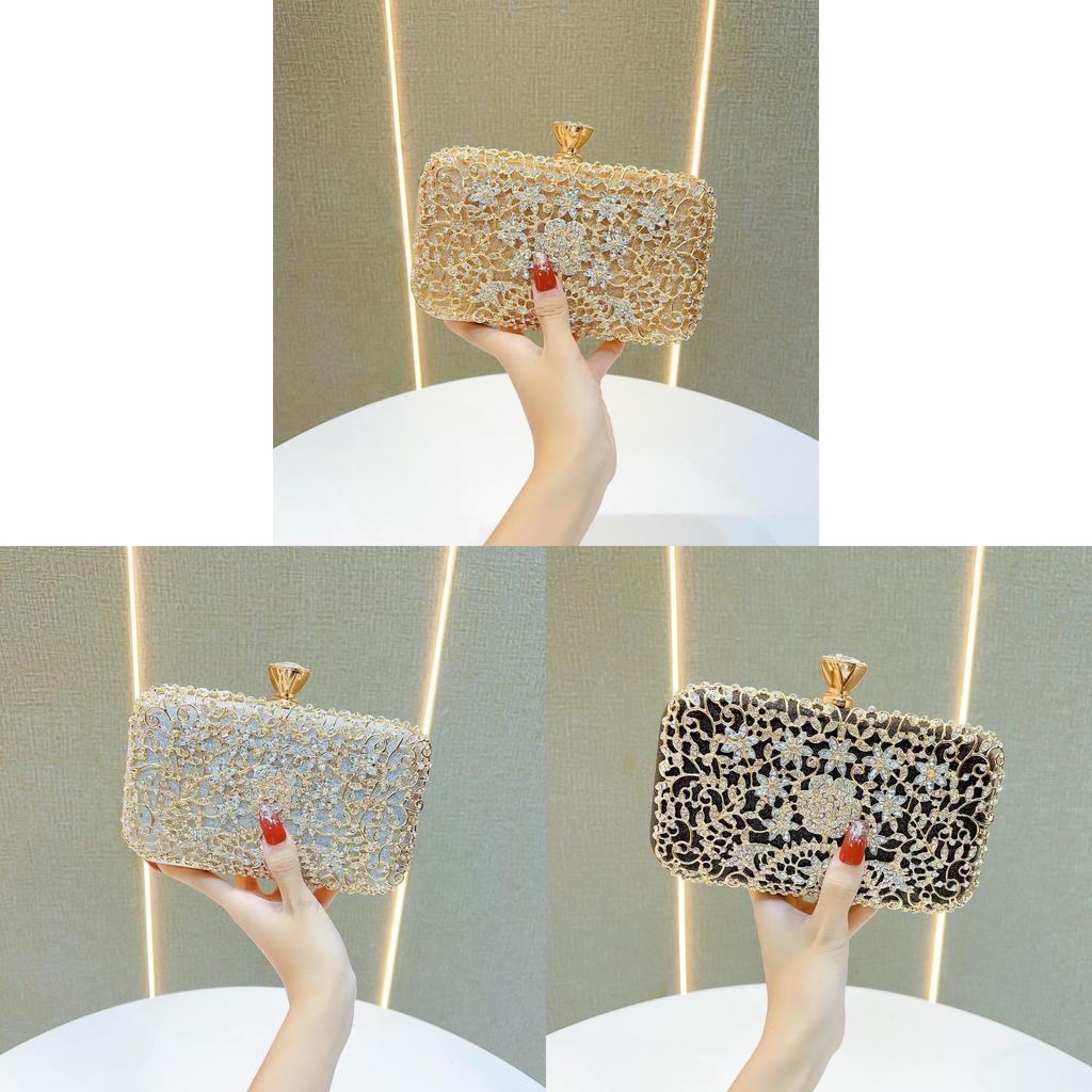 Elegante Pochette da Sera da Donna con Strass per Eventi Formali