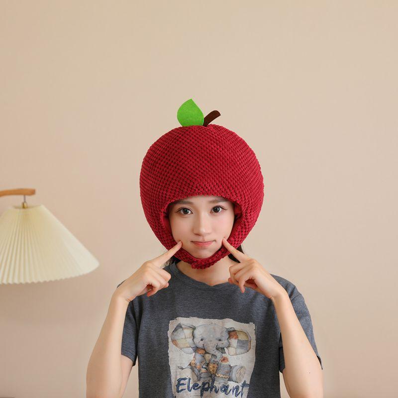 

Шляпа, наполненная хлопком, головной убор личи, реквизит для фото, мультяшный головной убор, реквизит для фото, реквизит для выступлений 35*35CM0.155kg