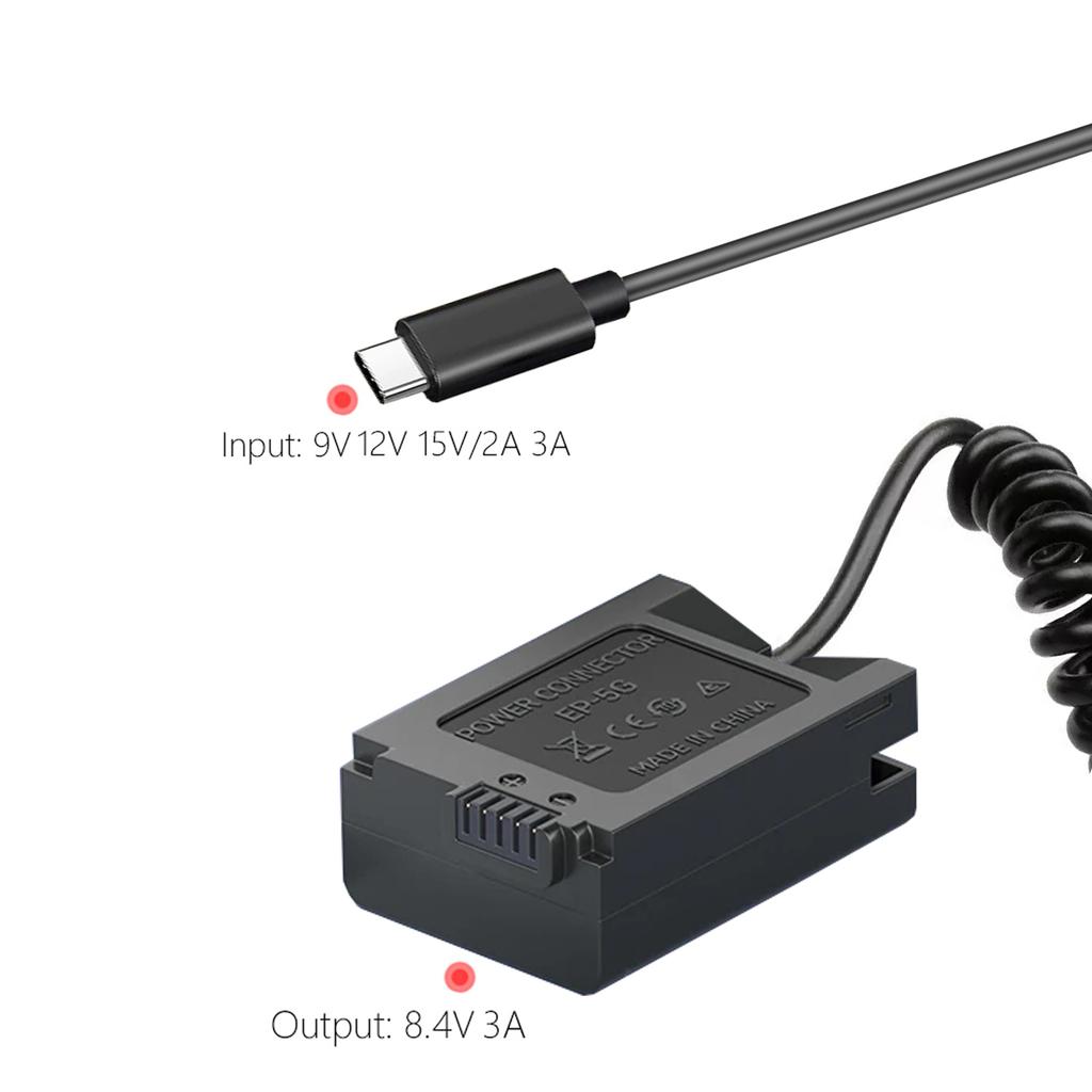 EN-EL25 ENEL25 EN-EL25a ENEL25a Dummy Battery Type-C Cable PD Adapter for Nikon Z Fc Zfc Z30 Z50 Digital Cameras