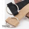Women Fashion Casual Belts Simple Round Buckle Leather Waistband for Jeans Dress