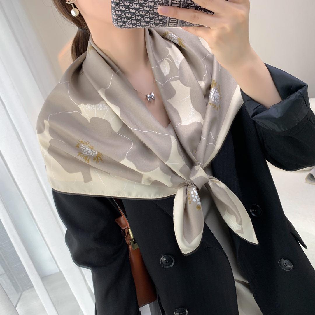 

Шарф Дышащий Влагоотводящий Тонкая Шаль Повязка для Волос Профессиональный Шарф Простой Контрастный Твиловый Квадратный Шарф Шаль 90*90cm