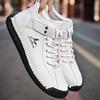 Fashion Winter New Men's Low-top Ankle Boots High Quality Hand-stitched Hook&loop Leather Casual Sneakers Classic Man Shoes Plus Size 48