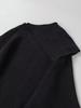2025 Autumn Black Asymmetrical Cape Knitwear for Women - European Style