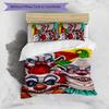 Horror Clown Circus 3pcs Bedding Set Duvet Cover Closure Includes 1 Duvet Cover & 2 Pillowcases for All Seasons Bedroom Home Dorm Decor
