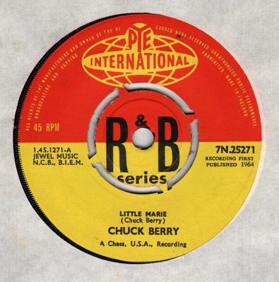 Płyta 7-calowa CHUCK BERRY - Little Marie 7N25271 Pye Internation 1964 UK Rock Używana