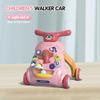 Baby Walker Trolley Toys With Musical Lights Sounds Child Walker Car Educational Learning Pushing Wheel For Infant 0-12 Months