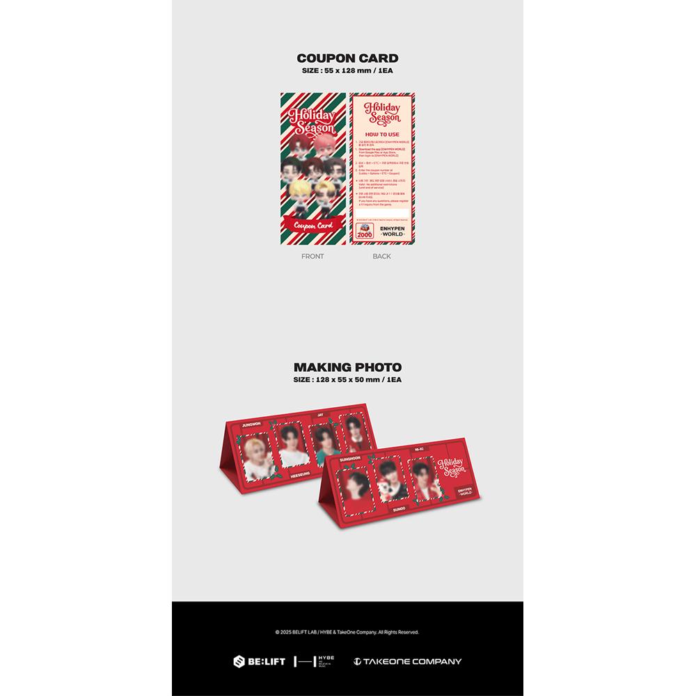 ENHYPEN [ENHYPEN WORLD COUPON CARD COLLECTION] HOLIDAY SEASON BASIC Ver.