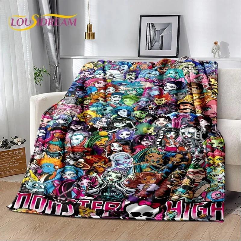 Cartoon Monster High Draculaura Wampir Miękkie Koce, Utrzymuj Ciepły Koc Wygodny Na Piknik Łóżka Sofa Dom Sypialnia Dzieci