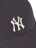 Emelbi Peach Twill Structured Ball Cap Ny (Charcoal Grey)