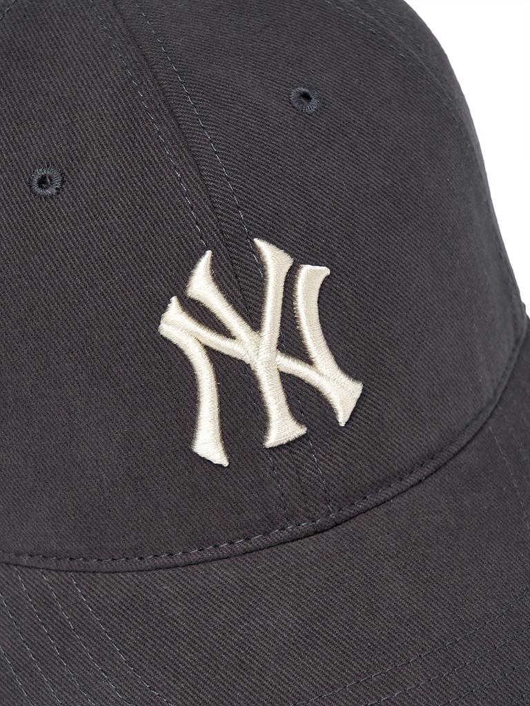 Emelbi Peach Twill Structured Ball Cap Ny (Charcoal Grey)