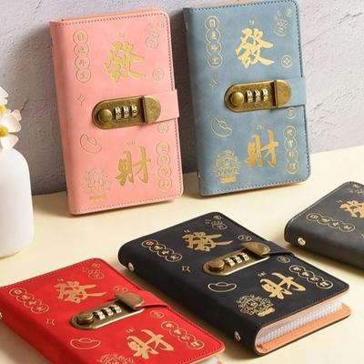 PU Leather Envelop Savings Challenges Book Chinese New Year Cash Budget Notebook  Unisex