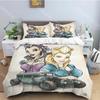 R-Retro rock hip hop music fashion trend print three piece set suitable for children or adults quilt cover pillowcase bedding