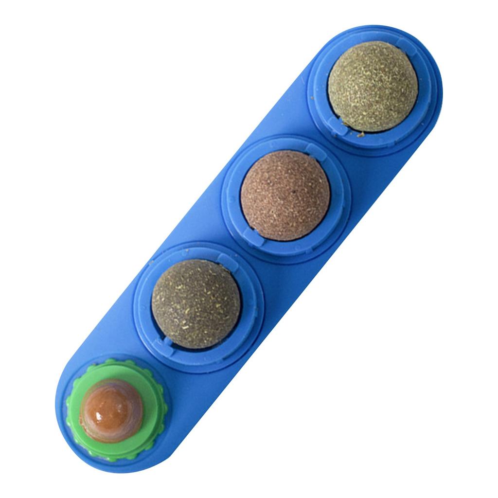 Catnip Balls - Catnip Balls That Stick To The Wall - Healthy Chewable Lickable Snacks For Kittens - Interactive Toys For Cats To Ease Their Anxiety