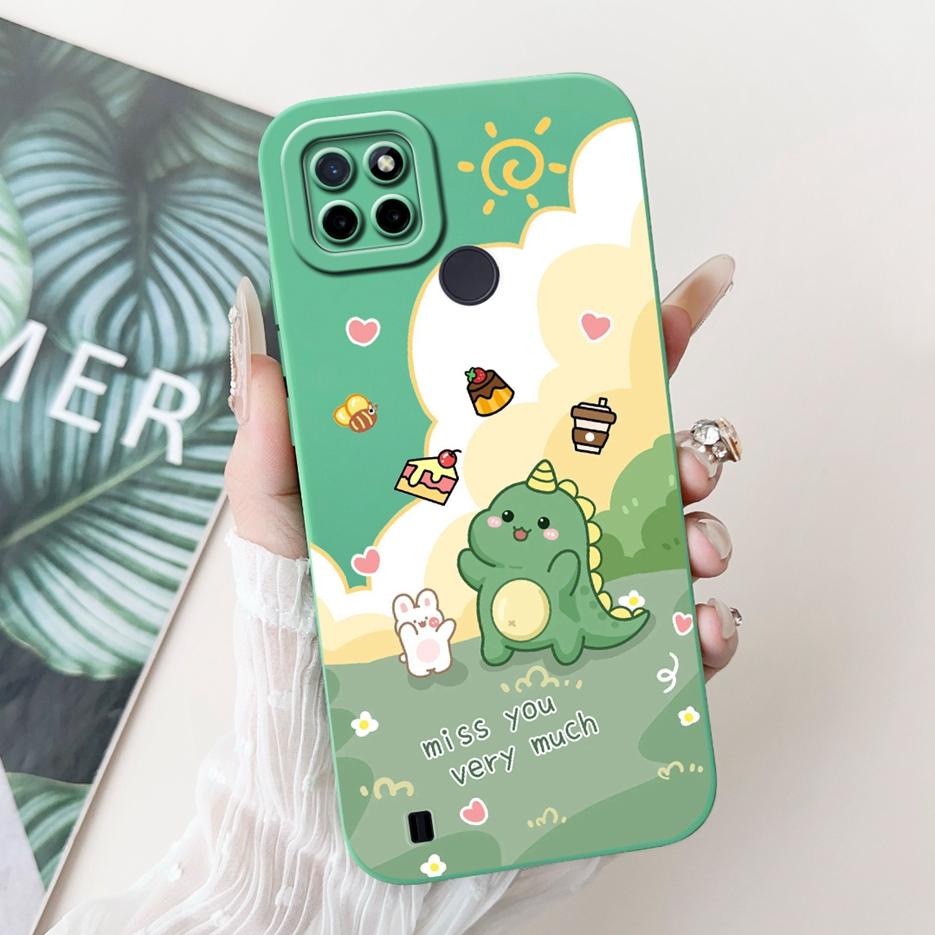 For Realme C21Y C25Y Case Luxury Candy Painted Cover Shockproof Phone Case For Realme C21 C 21 Y RealmeC21Y RealmeC25Y Soft Bags