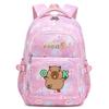 Cute Capybara Student Waterproof Backpack Girls Kids Back To School Book Bags Teenagers Schoolbags Women Travel Bagpack Mochila