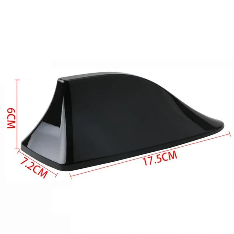Car Shark Fin Antenna Cute Fin Shape Auto Roof Aerial Base Self Adhesive Radio Signal Universal Vehicle Accessories for Most Car