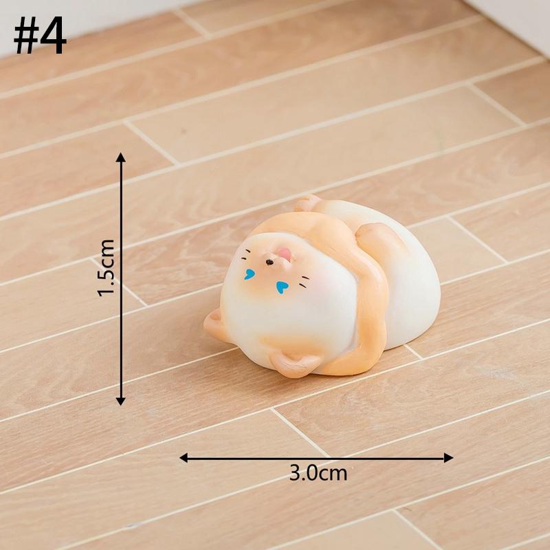 Creative Cute Little Cat Figurines Micro-landscape Moss Ornament DIY Garden Miniatures Landscape Statue Garden Bonsai Decoration